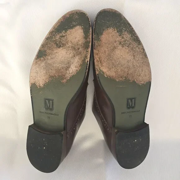 👞 Bruno Magli Alfanzo Shoes – Men's 11M – Dark Brown Monk Strap – Italy Leather - Picture 11 of 11